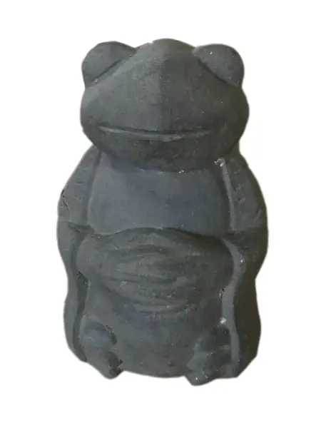 Product image 1 of the product “Standing Korean frog monk. 20 cm tall. Painted in the color antique finish ”